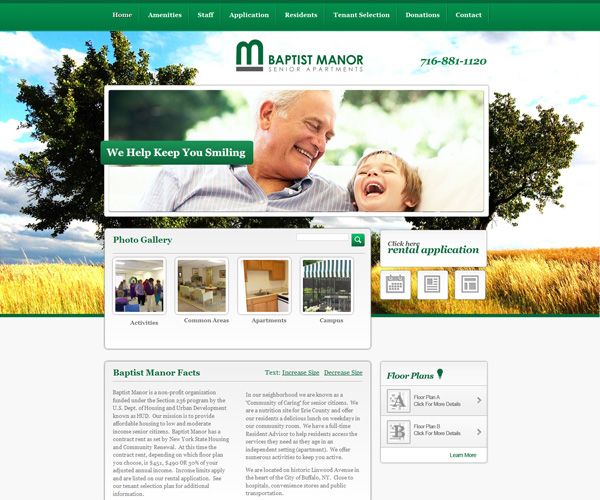 Baptist Manor Senior Apartments Portfolio Details